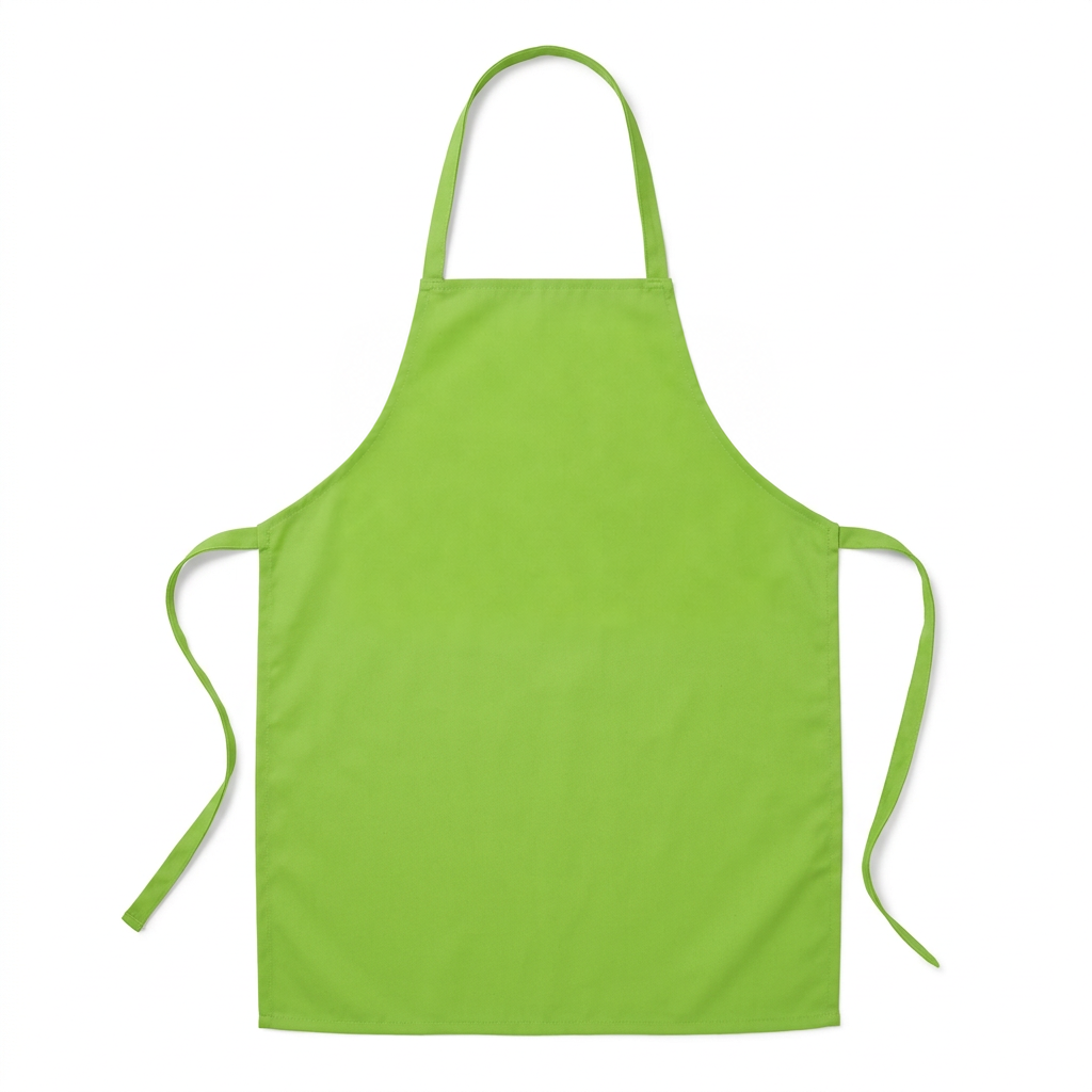 Plain Lime Green mini painting apron